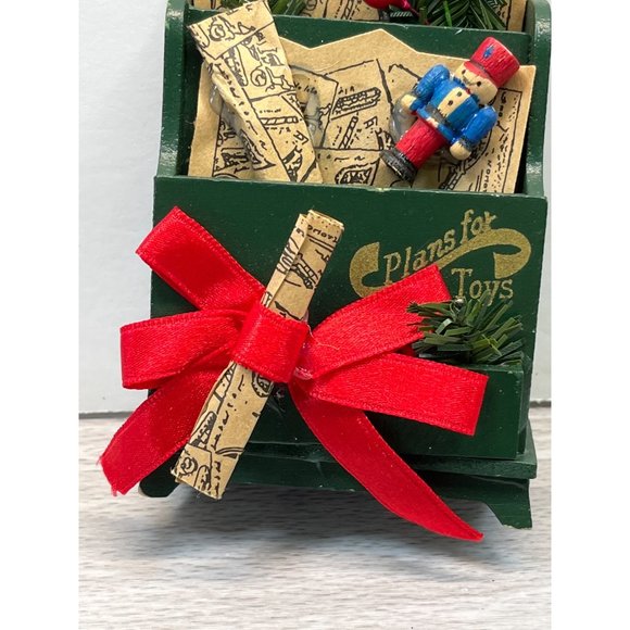 Plans for Toys Wooden Christmas Tree Ornament Vintage Santa's Workshop - Picture 5 of 6